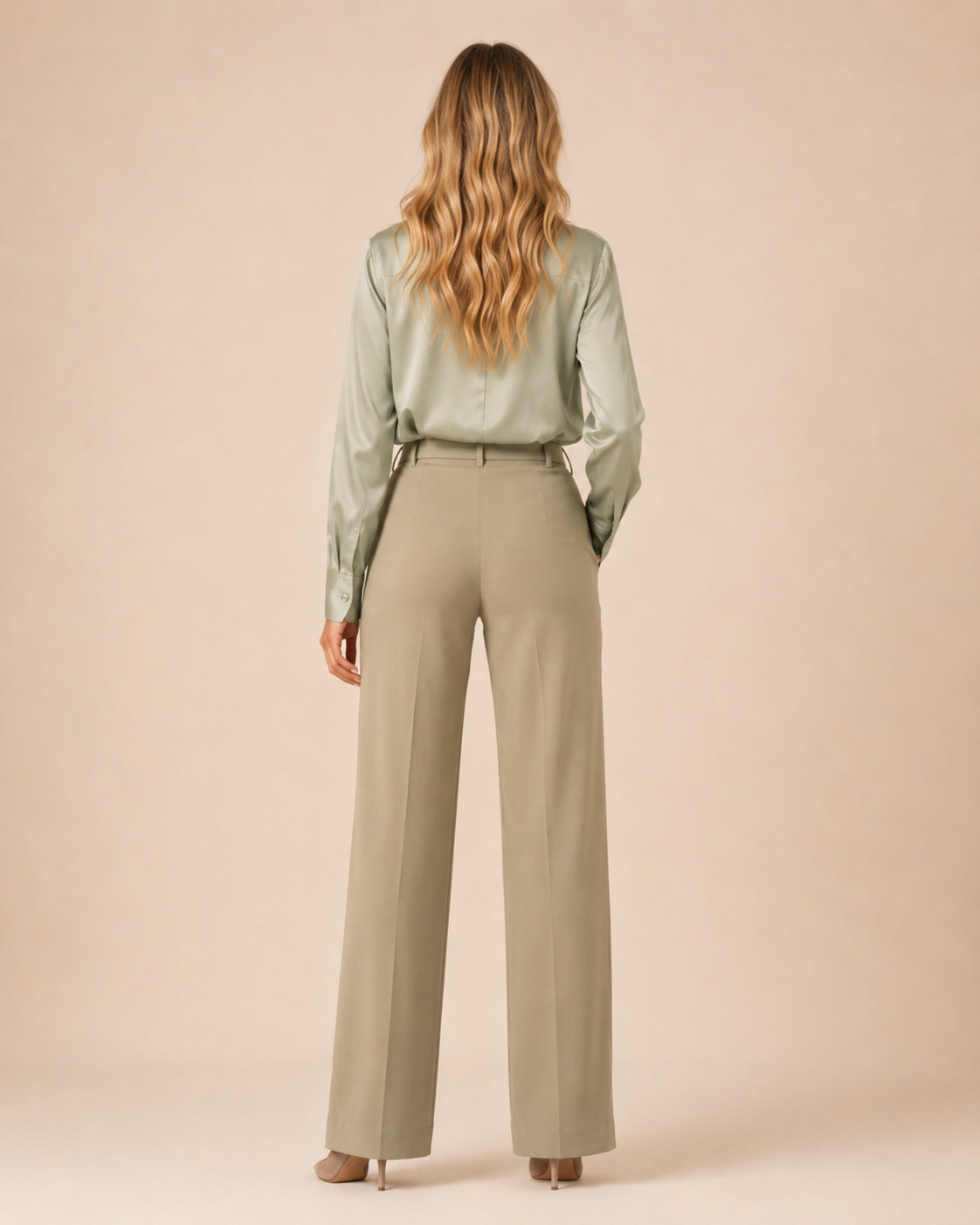 Pantalon Élise — Vert Sauge